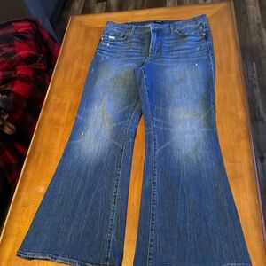 Express 70s flare midrise size 12 short